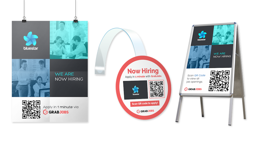 Apply using QR-Code with GrabJobs