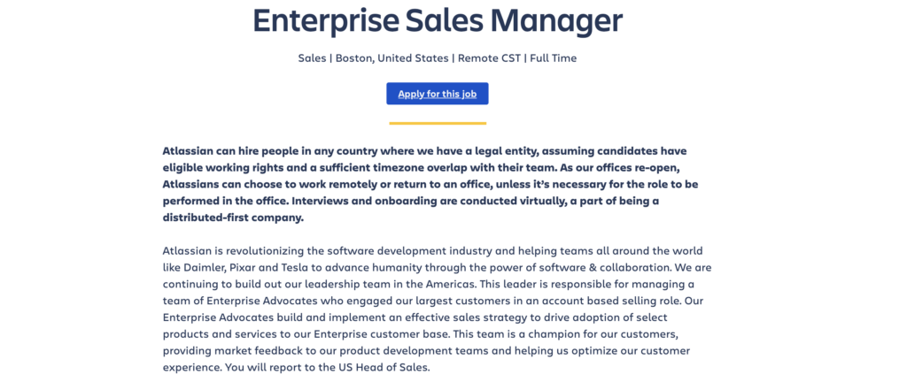 Atlassian- job ad- Feature Image For: Top 6 Job Ad Examples to attract applicants