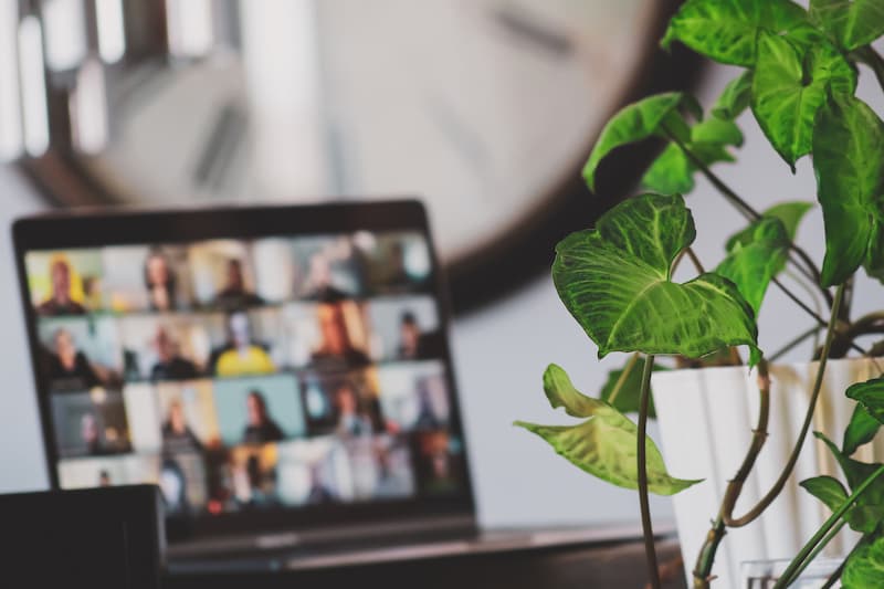 open laptop on screen a virtual meeting Feature Image For: A manager's 101 guide to leading a remote team
