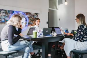 3 women working on their laptops Feature Image For: Hiring 101 for Start-ups