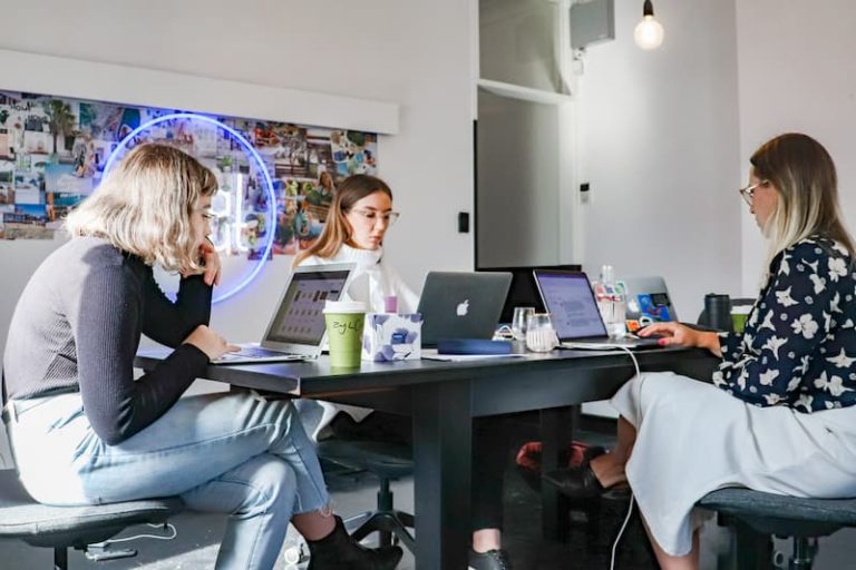 3 women working on their laptops Feature Image For: Hiring 101 for Start-ups